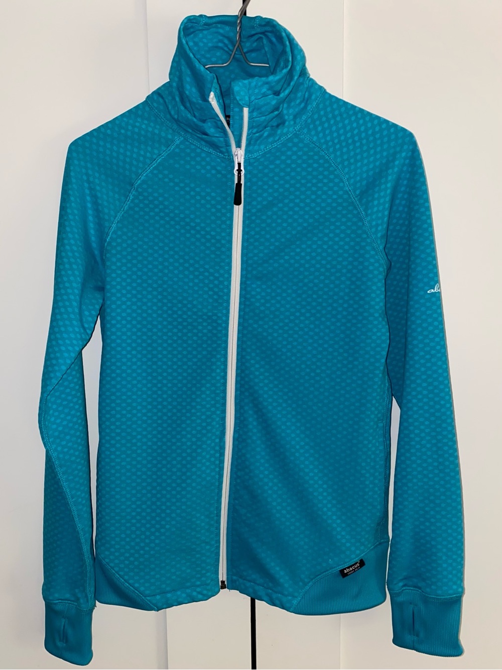 Abacus Golf Women’s Fleece Full Zip Jacket Medium Turquoise